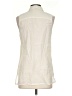 Theory Ivory Sleeveless Button-Down Shirt Size S - photo 2