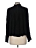 MNG Suit 100% Viscose Black Long Sleeve Blouse Size 6 - photo 2