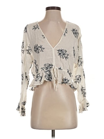 Blue Life Long Sleeve Blouse (view 1)