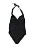 Old Navy - Maternity 100% Polyester Solid Black One Piece Swimsuit Size XS - photo 2