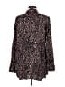 Soft Surroundings 100% Viscose Animal Print Black Long Sleeve Blouse Size M - photo 2