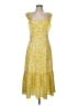 BCBGeneration Paisley Yellow Casual Dress Size M - photo 1