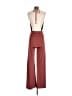 Arden B. Solid Burgundy Brown Jumpsuit Size S - photo 2