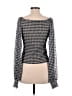 By Anthropologie Silver Long Sleeve Top Size M - photo 2