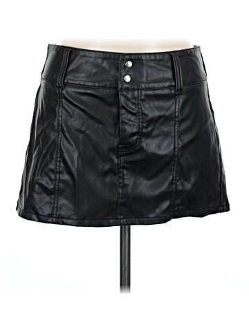 Divided by H&M Faux Leather Skirt (view 1)