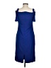 Marina Solid Blue Cocktail Dress Size 8 - photo 2
