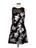 Maurices Floral Black Cocktail Dress Size M - photo 1
