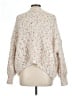 Pol 100% Polyester Tweed Ivory Pullover Sweater Size L - photo 2