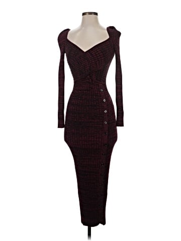 Self-Portrait Rib Knit Midi Dress (view 1)