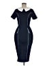 Unique Vintage Blue Cocktail Dress Size 6 - 8 - photo 1