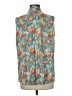 Shana Teal Sleeveless Blouse Size M - photo 2