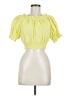Alice + Olivia Yellow Short Sleeve Blouse Size 0 - photo 1