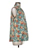 Shana Teal Sleeveless Blouse Size M - photo 4