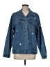 The Quacker Factory Stars Blue Denim Jacket Size M - photo 1