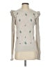 Charter Club Hearts Silver Pullover Sweater Size S - photo 1
