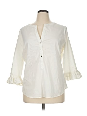 7th Avenue Design Studio New York & Company 3/4 Sleeve Blouse (view 1)