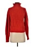 Aqua Solid Red Turtleneck Sweater Size S - photo 1
