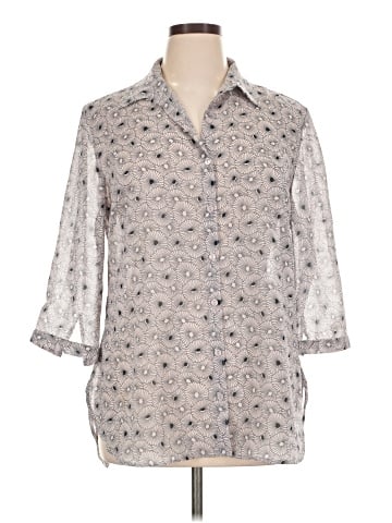 Attention 3/4 Sleeve Blouse (view 1)