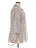 Attention 100% Polyester Stars Silver 3/4 Sleeve Blouse Size XL - photo 4