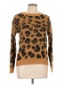 Love By Design Animal Print Brown Pullover Sweater Size M - photo 1