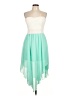 rue21 100% Polyester Color Block Teal Cocktail Dress Size L - photo 1