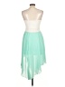 rue21 100% Polyester Color Block Teal Cocktail Dress Size L - photo 2