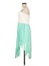 rue21 100% Polyester Color Block Teal Cocktail Dress Size L - photo 5