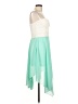 rue21 100% Polyester Color Block Teal Cocktail Dress Size L - photo 4