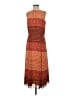 Pendleton 100% Polyester Print Orange Casual Dress Size 4 - photo 1
