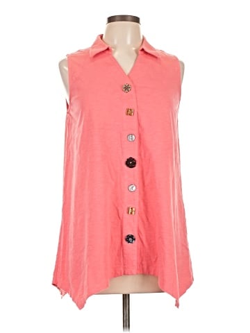 Soft Surroundings Sleeveless Button-Down Shirt (view 1)