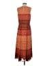 Pendleton 100% Polyester Print Orange Casual Dress Size 4 - photo 2