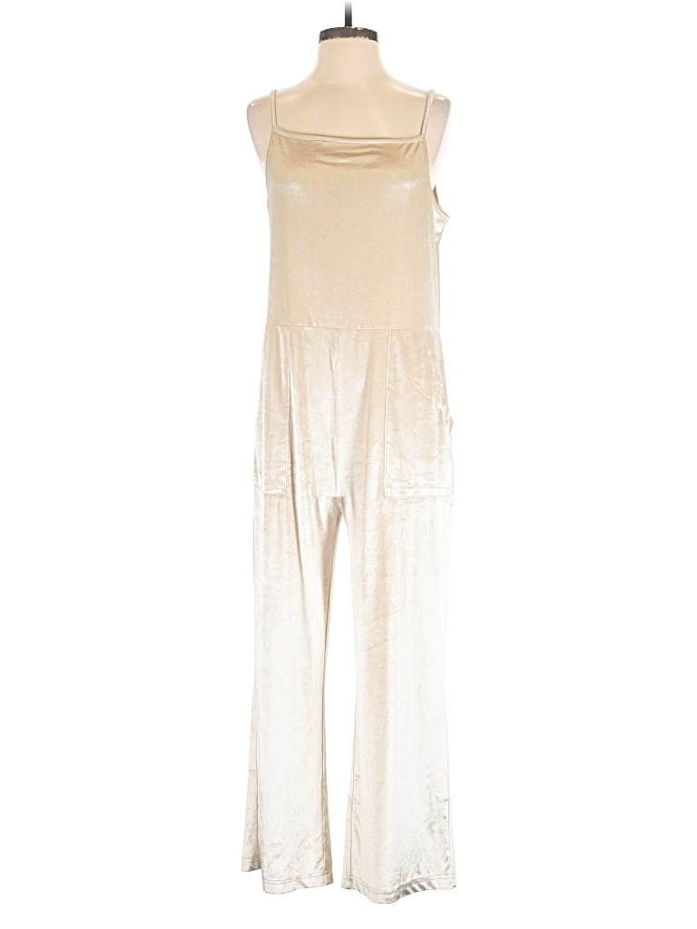 Pre-owned World Market Jumpsuit In Ivory