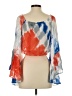 Indah Orange 3/4 Sleeve Blouse Size S - photo 2