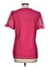 DKNY Pink Short Sleeve Top Size L - photo 2