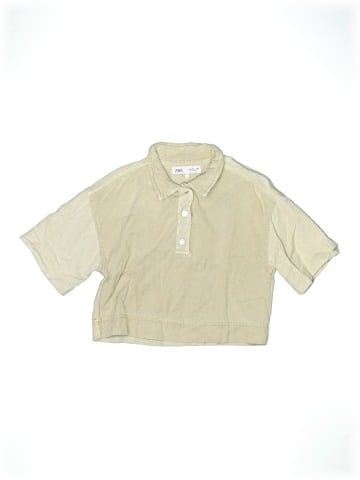 Zara 3/4 Sleeve Button-Down Shirt (view 1)