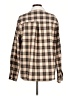 Lioness Plaid Brown Long Sleeve Blouse Size L - photo 2