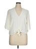 1.State 100% Polyester Ivory 3/4 Sleeve Blouse Size XL - photo 1