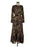 Sugar Lips 100% Polyester Floral Black Casual Dress Size S - photo 1