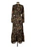 Sugar Lips 100% Polyester Floral Black Casual Dress Size S - photo 2