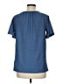 Como Vintage Blue Short Sleeve Blouse Size M - photo 2