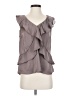 Socialite 100% Polyester Gray Sleeveless Blouse Size S - photo 1