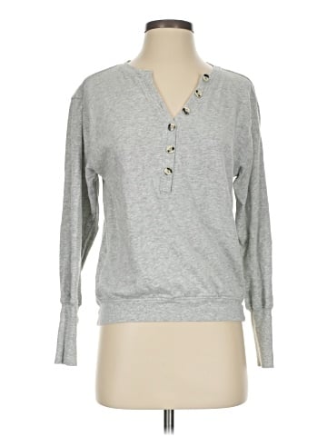 Grey State Long Sleeve Henley (view 1)