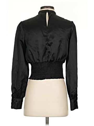 Aqua Long Sleeve Blouse (view 2)