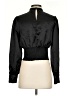 Aqua 100% Polyester Black Long Sleeve Blouse Size S - photo 2
