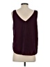 Ann Taylor LOFT 100% Polyester Burgundy Tank Top Size S - photo 2