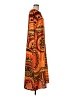 Assorted Brands Print Orange Casual Dress Size M - photo 4