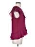 Parker 100% Polyester Burgundy Sleeveless Blouse Size S - photo 4