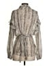 MNG Suit 100% Polyester Silver Long Sleeve Blouse Size 4 - photo 2