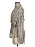 MNG Suit 100% Polyester Silver Long Sleeve Blouse Size 4 - photo 5