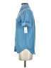 Equipment 100% Polyester Blue Short Sleeve Blouse Size XXS - photo 5